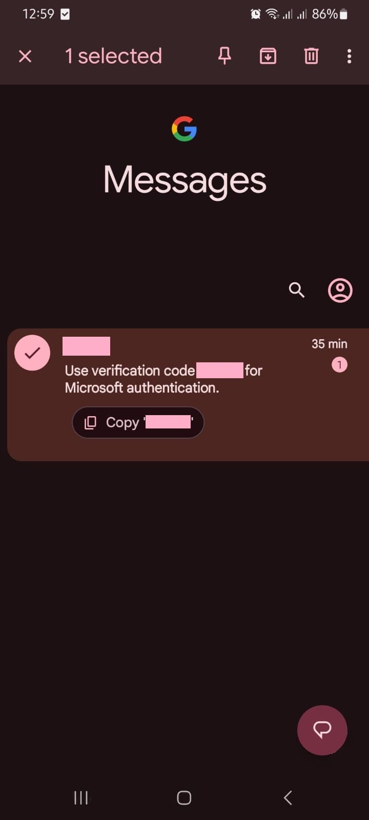 do you receive text messages from blocked numbers
